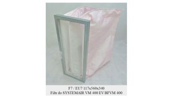 Filtr EU7 do SYSTEMAIR VM 400 EV BFMV 400 (117x560x340)