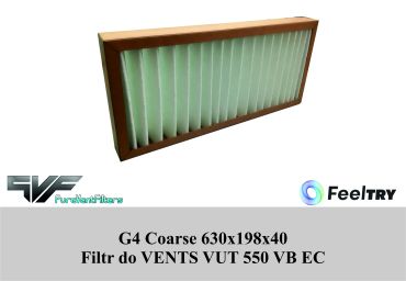 Filtr EU4 do VENTS VUT 550 VB EC (630x198x40) Coarse