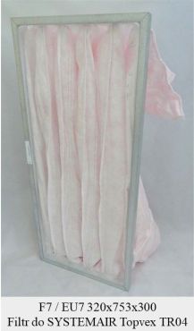 Filtr EU7 do SYSTEMAIR Topvex TR04 (320x753x300)